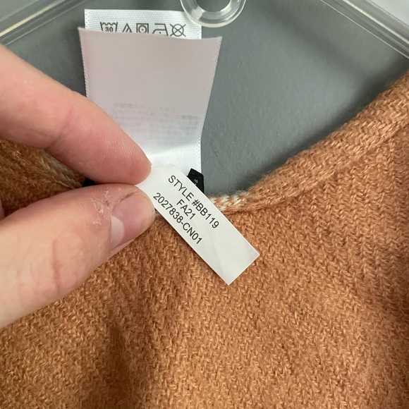 J.Crew Reversible Blanket Poncho in Peach Pink Womens Size XS - Picture 5 of 5